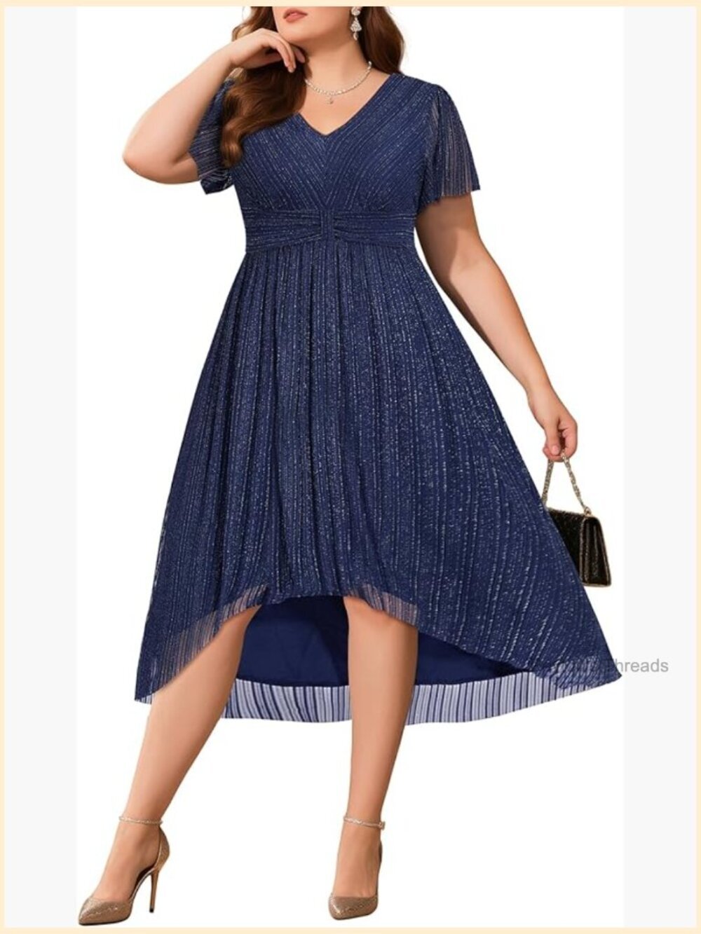 Plus Size Cocktail Dress - Wedding Guest Semi Formal Holiday Party High Low